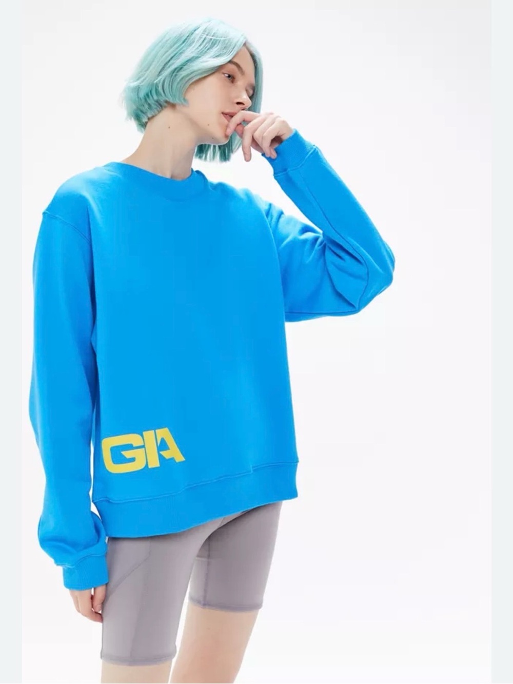 I.AM.GIA Blue Knit Cardigan Sweater Size S